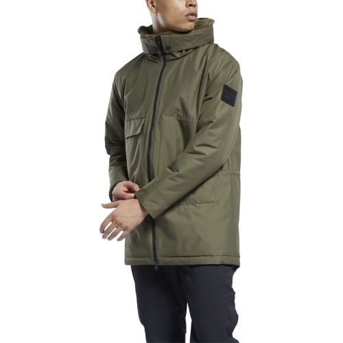 Reebok Striukė Vyrams Ow U Fl Parka Khaki