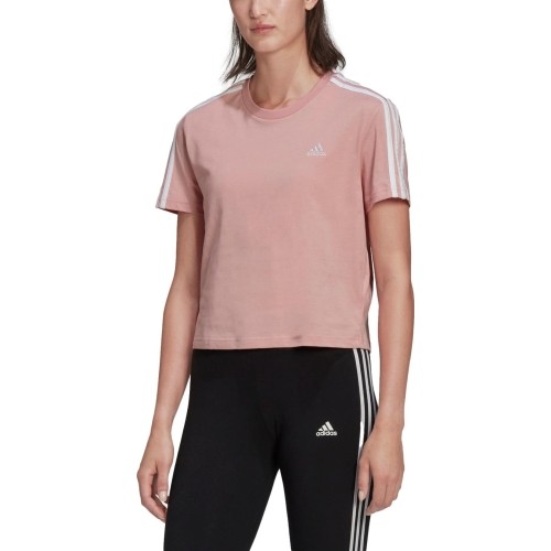 Adidas Palaidinė Moterims W 3s Crop Tee Pink HF7245