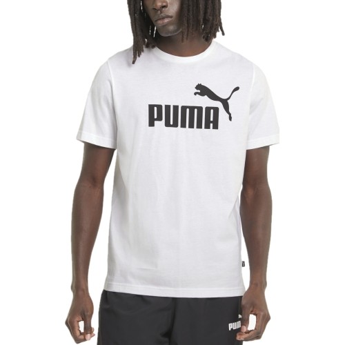 Puma Marškinėliai Vyrams Ess Logo Tee White