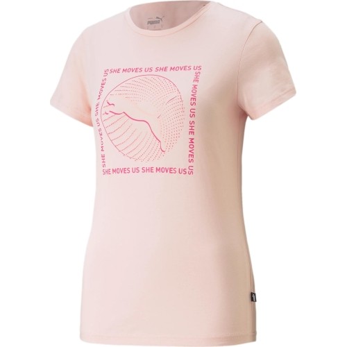 Puma Palaidinė Moterims Graphics She Move Pink 674451 66