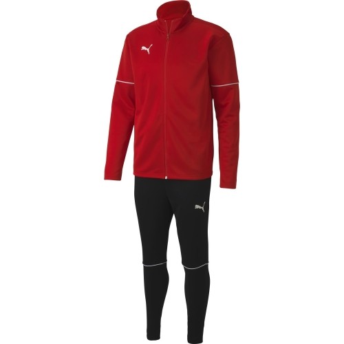 Puma Sportinis Kostiumas Paaugliams Teamgoal Tracksuit Black Red 656809 01