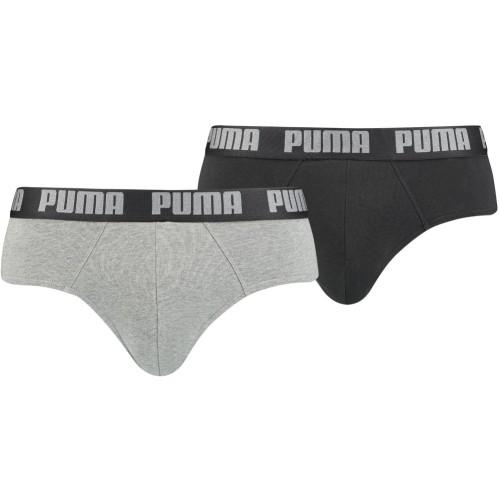 Puma Apatiniai Vyrams Basic Brief Black Grey 889100 19