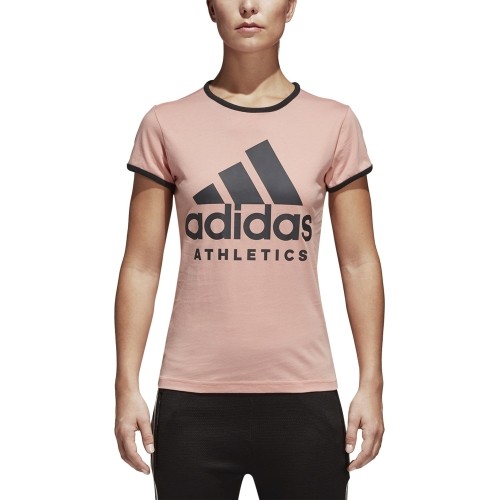 Adidas Palaidinė W Sid Slim Tee Pink Black