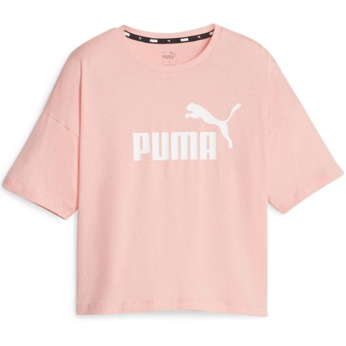 Puma Palaidinė Moterims Ess Cropped Logo Pink 586866 67