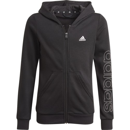 Adidas Džemperis Mergaitėms G Lin Fz Hoodie Black GN4050