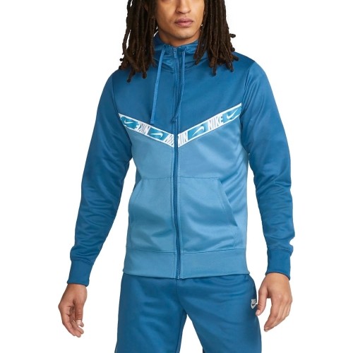 Nike Džemperis Vyrams Nsw Repeat Pk Fz Hoodie Blue DM4672 407