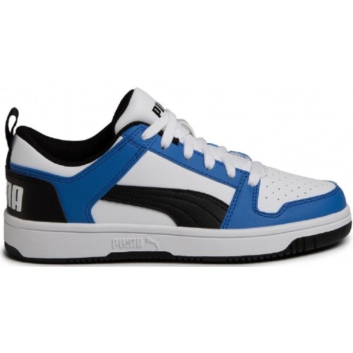 Puma Avalynė Paaugliams Rebound Layup Lo SL Jr White Blue 370490 19