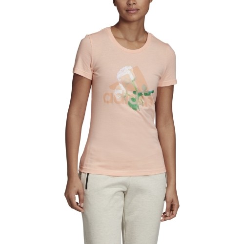 Adidas Palaidinė W Mh Flower Tee Pink