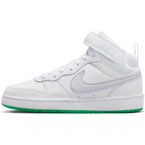 Nike Avalynė Paaugliams Court Borough Mid 2 White Grey Green CD7782 115