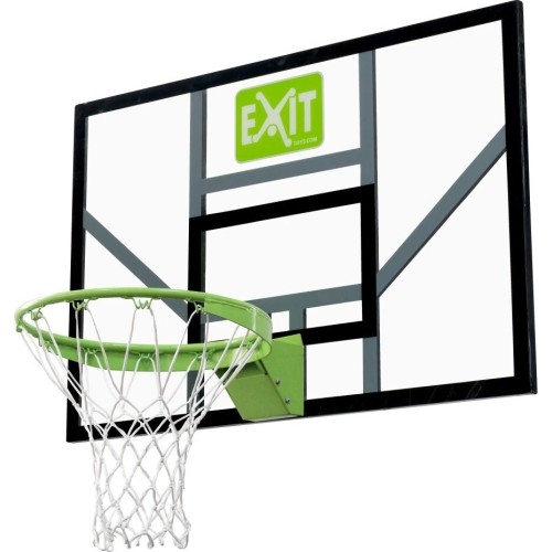 Tablica do koszykówki ze wzmocnioną obręczą sprężynową Exit Galaxy 116x77cm