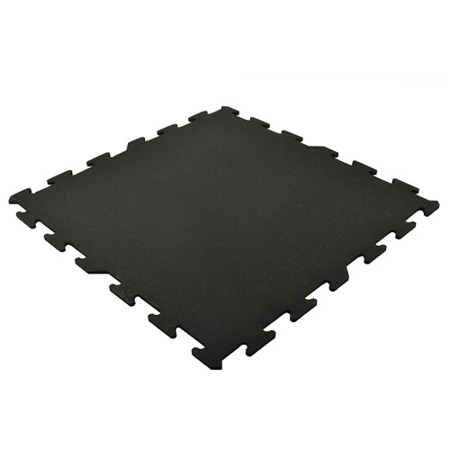 Rubber Tile Base Standard - Puzzle, Black