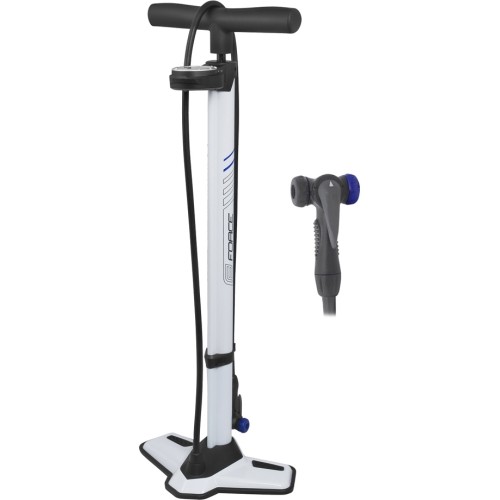 Floor Pump FORCE Extra Big, With Manometer, 5.5bar, White