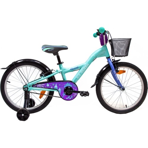 Bicycle 4KIDS Ice Queen 20", Size 10" (25.5 cm), Light Blue