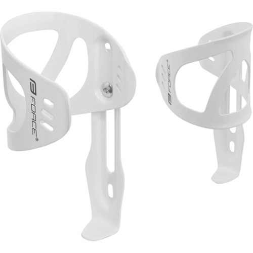 Bicycle Cage Force Uni, Aluminium, White