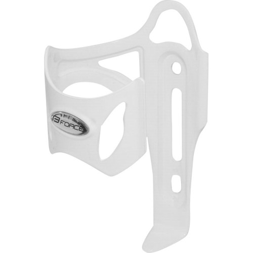 Bicycle Cage Force Side, Aluminium, White, Shiny