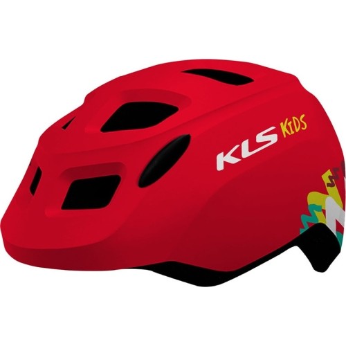 Kask KLS Zigzag 022, XS/S 45-49 cm, (czerwony)