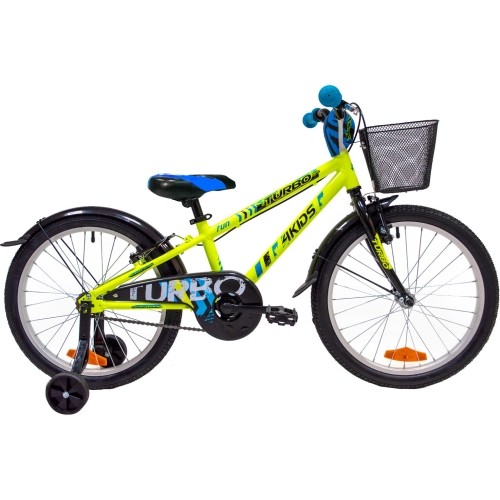 Bicycle 4KIDS Turbo 20", Size 10" (25.5 cm), Yellow