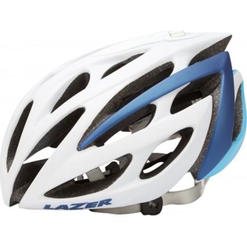 Kask rowerowy Lazer Monroe, 52-56cm, biały/niebieski