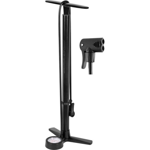 Floor Pump FORCE Magna, With Manometer up to 11bar, Black