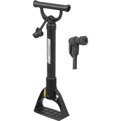 Floor Pump Force Econ, 7bar, Plastic, Black