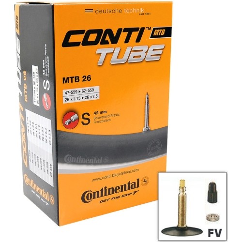 Bicycle Tube Continental, 26x1.75/2.50 (47/62-559) FV 42mm