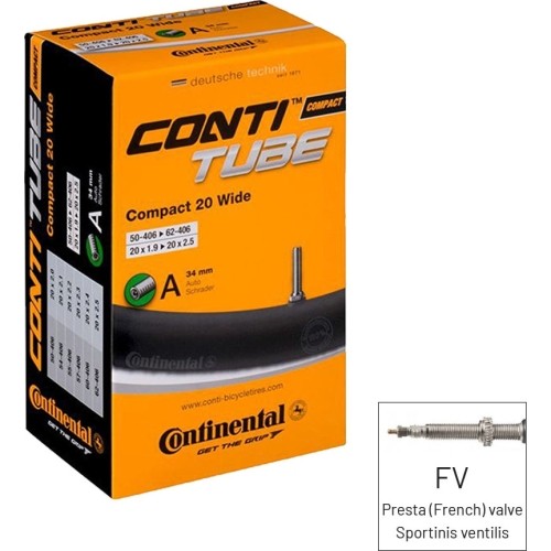 Continental 24x1 1/4 / 1.75x2 (32/47-507/544) FV 42mm