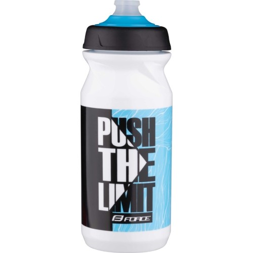 Water Bottle FORCE Push, Blue/Black/White, 0.65l