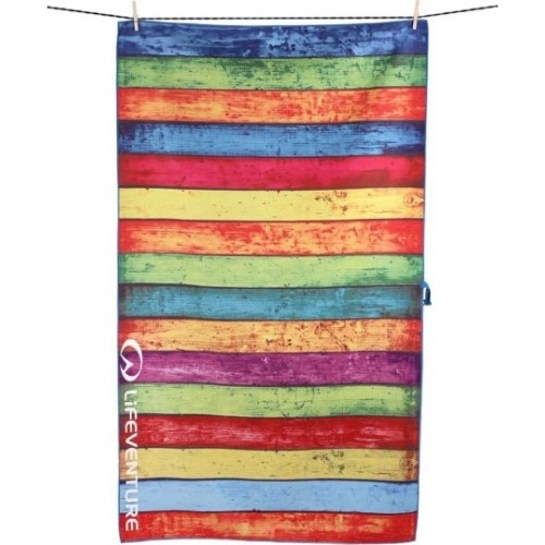 Lifeventure Soft Fibre Striped Planks Travel Towel