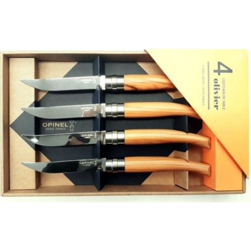 Table Knife Set Opinel Table Chic, Olive Handle