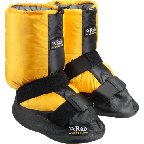 Warm travel slippers Rab Expedition Boot Gold M