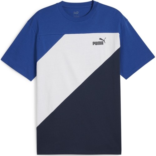 Puma Marškinėliai Vyrams Power Colorblock Tee Blue White 678929 14