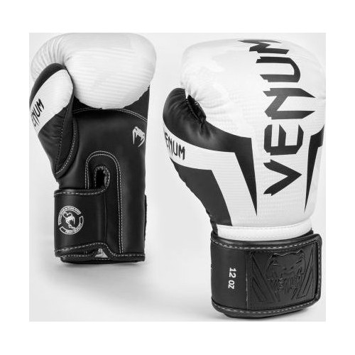 Rękawice bokserskie Venum Elite - białe/czarne