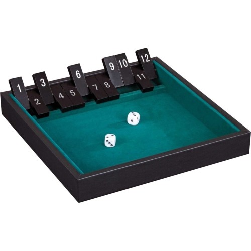 Game Philos Shut the Box 12, black, 29.5x29.5 cm