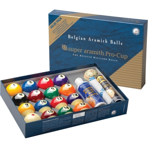 Super Aramith Pro Value Pack Pool Ball Set 57.2mm