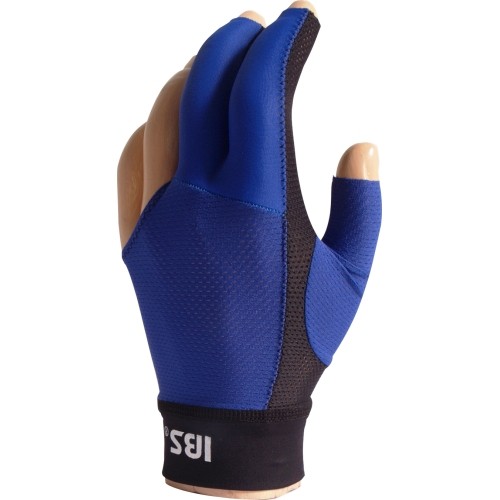 IBS billiard glove Gold Mesh blue 1-size