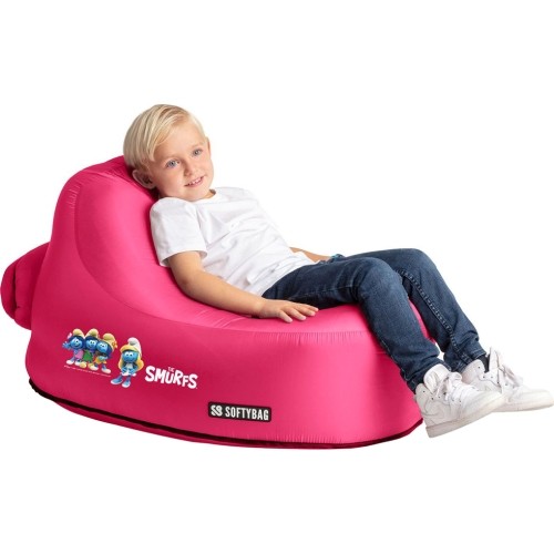 Softybag Kids Smurf chair pink