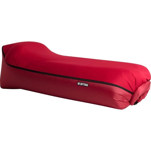 Softybag air lounger with cover red