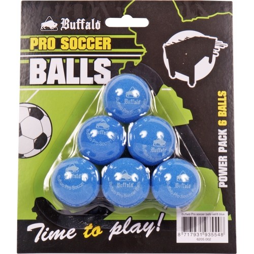 Table Soccer Balls Set Buffalo Pro, Blue, 6 pcs