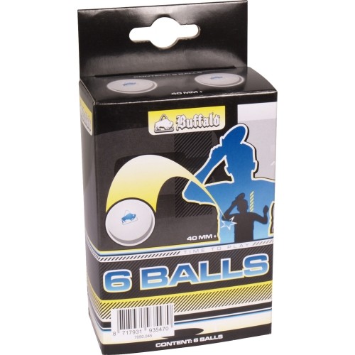 Table Tennis Balls Buffalo Competition, 3 stars, 6 pcs.