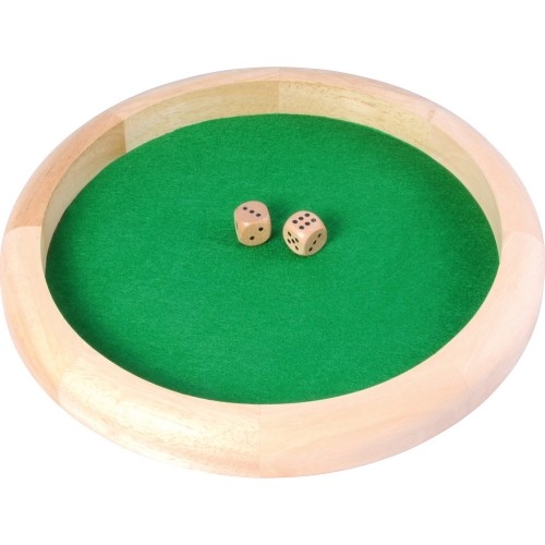 Dice Tray 29cm Incl. 2pcs Dice