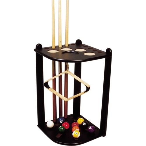 Black De Luxe Corner Stand for 10 Cues