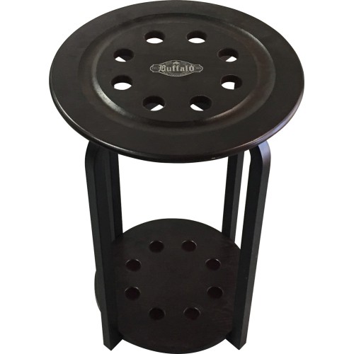 Buffalo cue stand round 8 cues dark brown