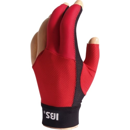 IBS billiard glove Gold Mesh red 1-size