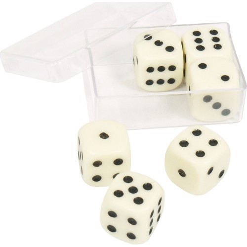 Dice in Box Buffalo, 16 mm, 6 pcs