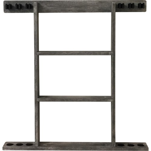 Grey Buffalo Wall Rack for 6 Cues