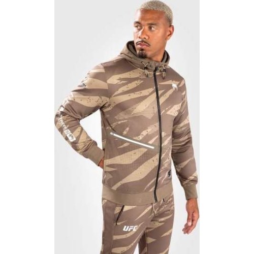 UFC Adrenaline by Venum Fight Week Men’s zip Hoodie - Desert Camo