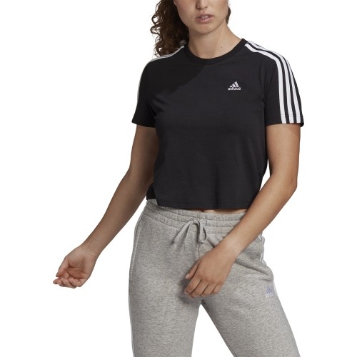 Adidas Palaidinė Moterims W 3s Crop Tee Black GL0777