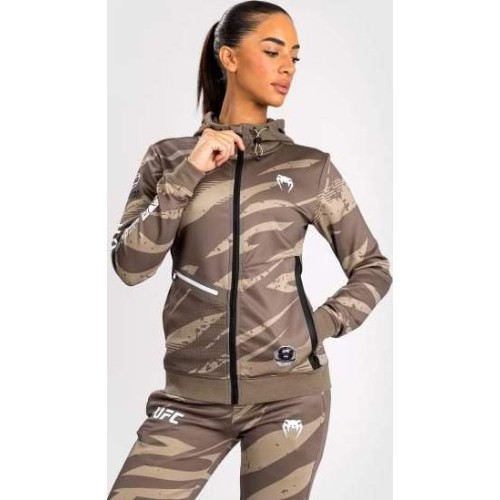 UFC Adrenaline by Venum Fight Week Women’s Zip Hoodie - Desert Camo