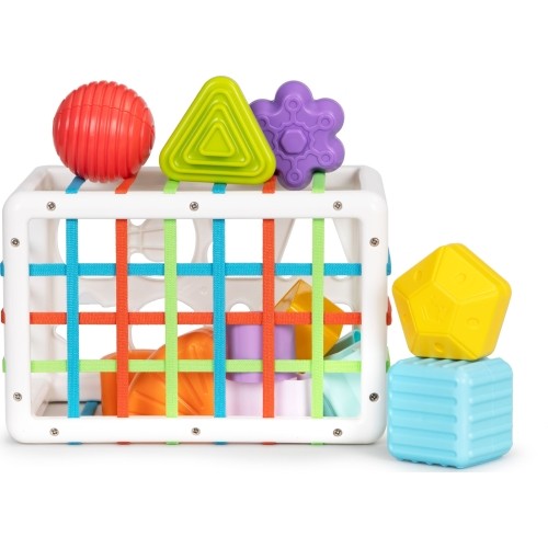 Shape sorter cube for children 14 blocks +18m