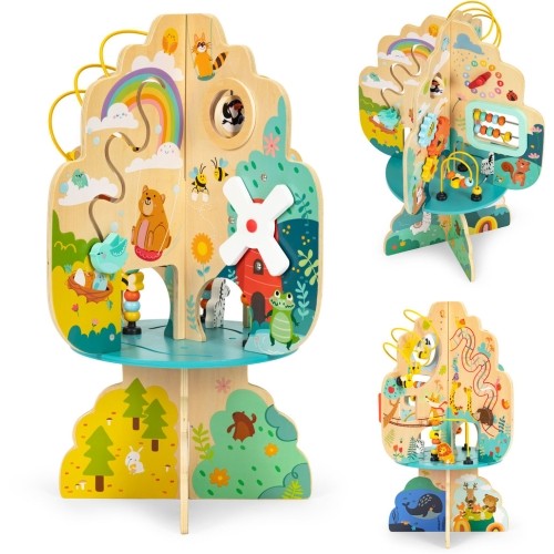 Educational toy for children wooden tree supporting development +12m ECOTOYS